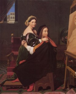(fig.5) Jean-Auguste-Dominique Ingres, "Raffaello e la Fornarina"| Harvard Art Museum